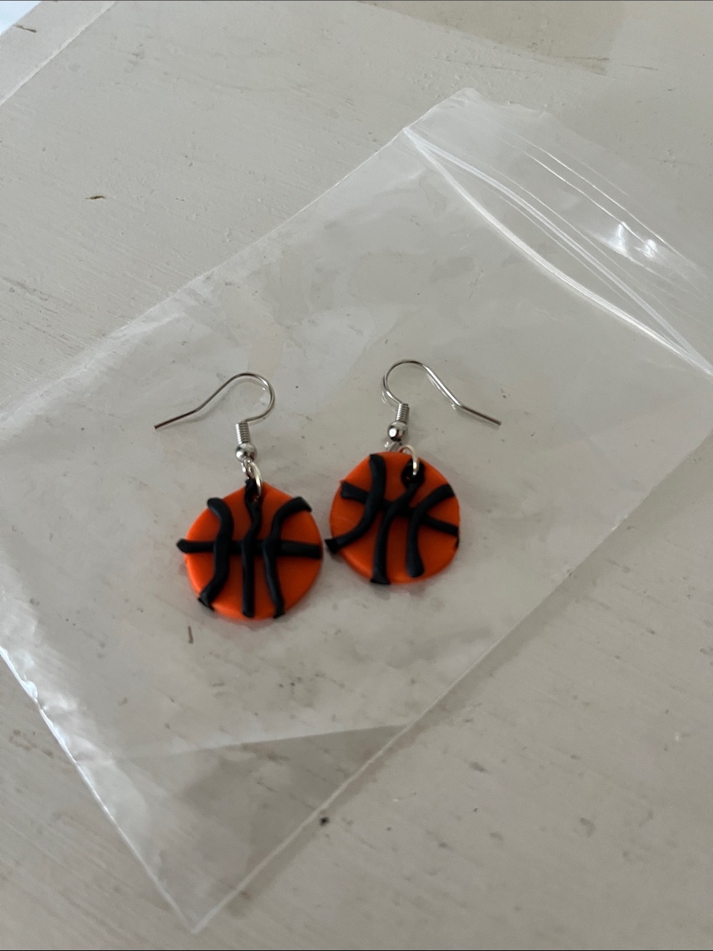 Basketball Earrings - handmade